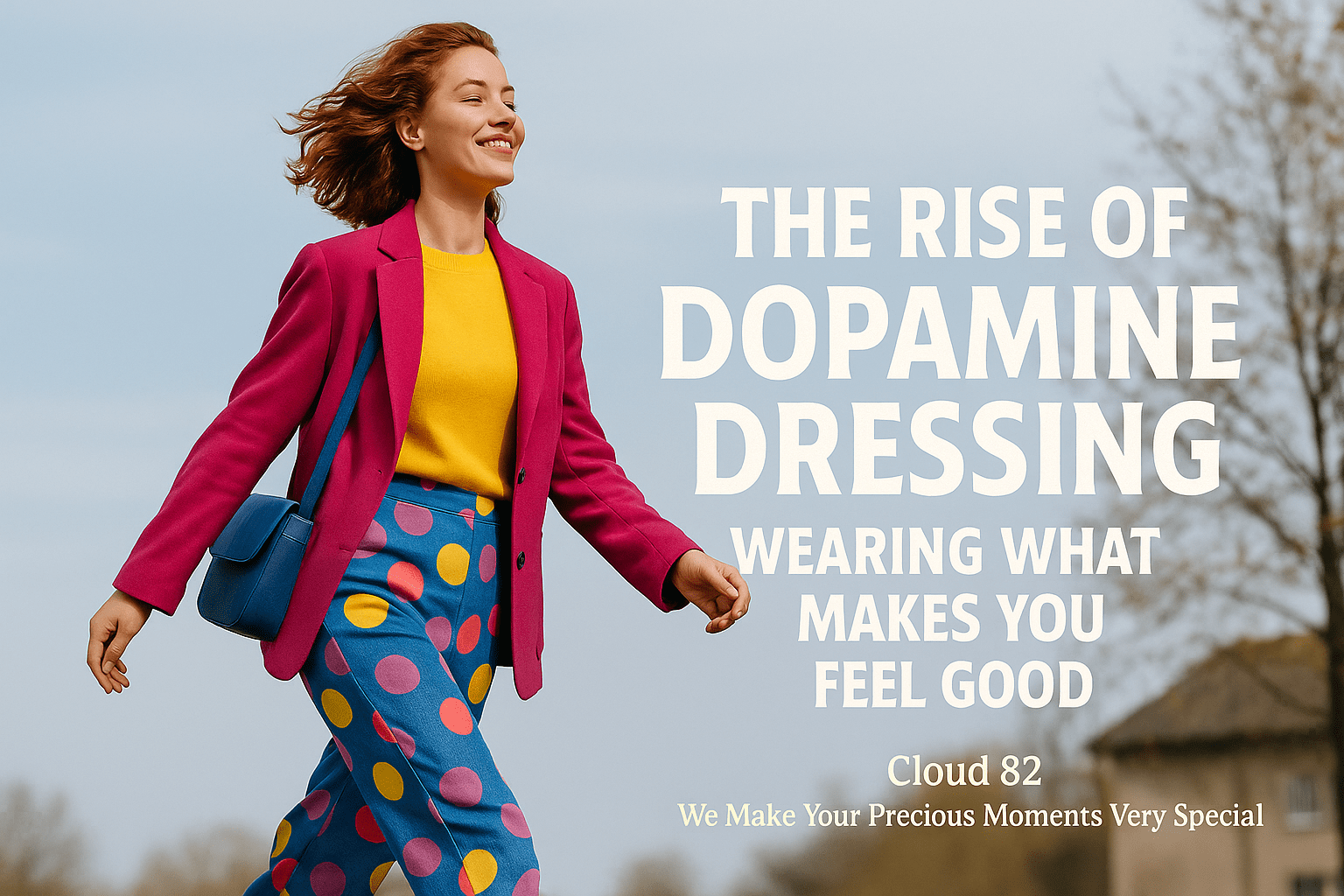 “Dopamine Dressing Explained: How to Dress for Happiness, Not Just Style” https://anshulbohre.com/blog/ Discover the feel-good fashion trend called Dopamine Dressing. Learn how colorful clothes can lift your mood, boost confidence, and express joy. ✨ Cloud 82 – We Make Your Precious Moments Very Special.