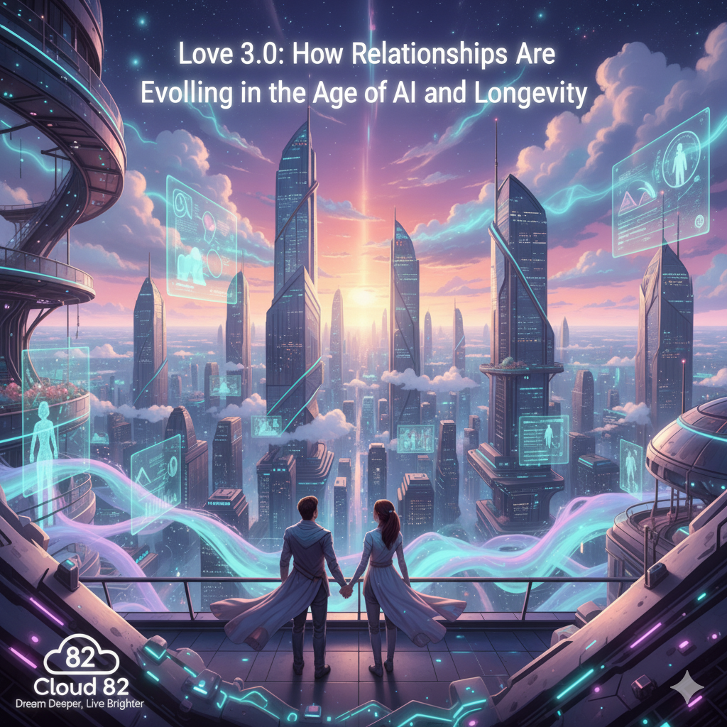 Love has always evolved with time—from arranged partnerships to modern dating apps. But as we enter an era of longevity, AI companions, and digital intimacy, relationships are transforming once again. Welcome to Love 3.0: a new age where human connection is reimagined by technology and the timeless desire for meaning. What kind of connection will you build in 2050?
“Love in 2050: Will Your Soulmate Be Human, AI… or Both?”
✨ Love 3.0 is here.
 From AI companions 🤖 to digital intimacy 🌐, love is evolving in ways we never imagined.
 The question isn’t who you’ll love—it’s how. 💜
👉 Tap to explore how relationships are transforming in 2050.
 🔗 Read the full blog: https://anshulbohre.com/blog/  

#Love30 #FutureOfLove #AIAndLove #EvolvingLove #Cloud82Lifestyle #Cloud82 #anshulbohre #anshulbohare #Romance2050 #DigitalIntimacy #LoveReimagined #FutureOfRelationships #AIAndLove #ConnectionInTheFuture #Love30 #PsychologyOfConnection #DigitalIntimacy #DreamDeeperLiveBrighter  #Boost_Your_Technology_Partner #Anshul_Bohre_Industries_Private_Limited 