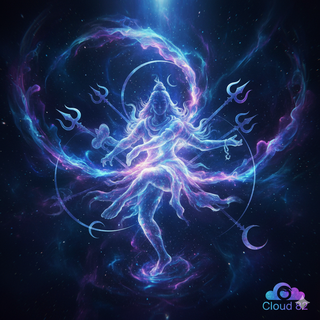 Shiva is not just a deity — He is a philosophy, a consciousness, a doorway into inner transformation. Discover the symbolism behind His solitude, third eye, cosmic dance, and meditative stillness. ✨ Transcendence is Within. By Anshul Bohre | Cloud 82