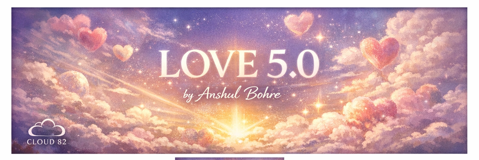 Love is no longer just about being connected—it’s about being conscious.
In Love 5.0: From Connection to Contribution, Anshul Bohre explores the next evolution of love—where emotional intelligence, responsibility, and purpose transform how we relate to ourselves, others, and the world.
From relationships and leadership to creativity and community, Love 5.0 reframes love as a daily practice and a social responsibility—not just a feeling.
✨ Love that heals
✨ Love that empowers
✨ Love that contributes
✍️ By Anshul Bohre
🌥️ Cloud 82 | Designed for Depth

anshulbohre.com
#Love5_0 #ConsciousLove #EmotionalIntelligence #MindfulRelationships
#SelfAwareness #HumanConnection #InnerGrowth #EmotionalSafety
#PurposeDrivenLife #Cloud82 #DesignedForDepth #AnshulBohre
#ModernLove #ConsciousLiving #LoveAsService #FutureOfHumanity
