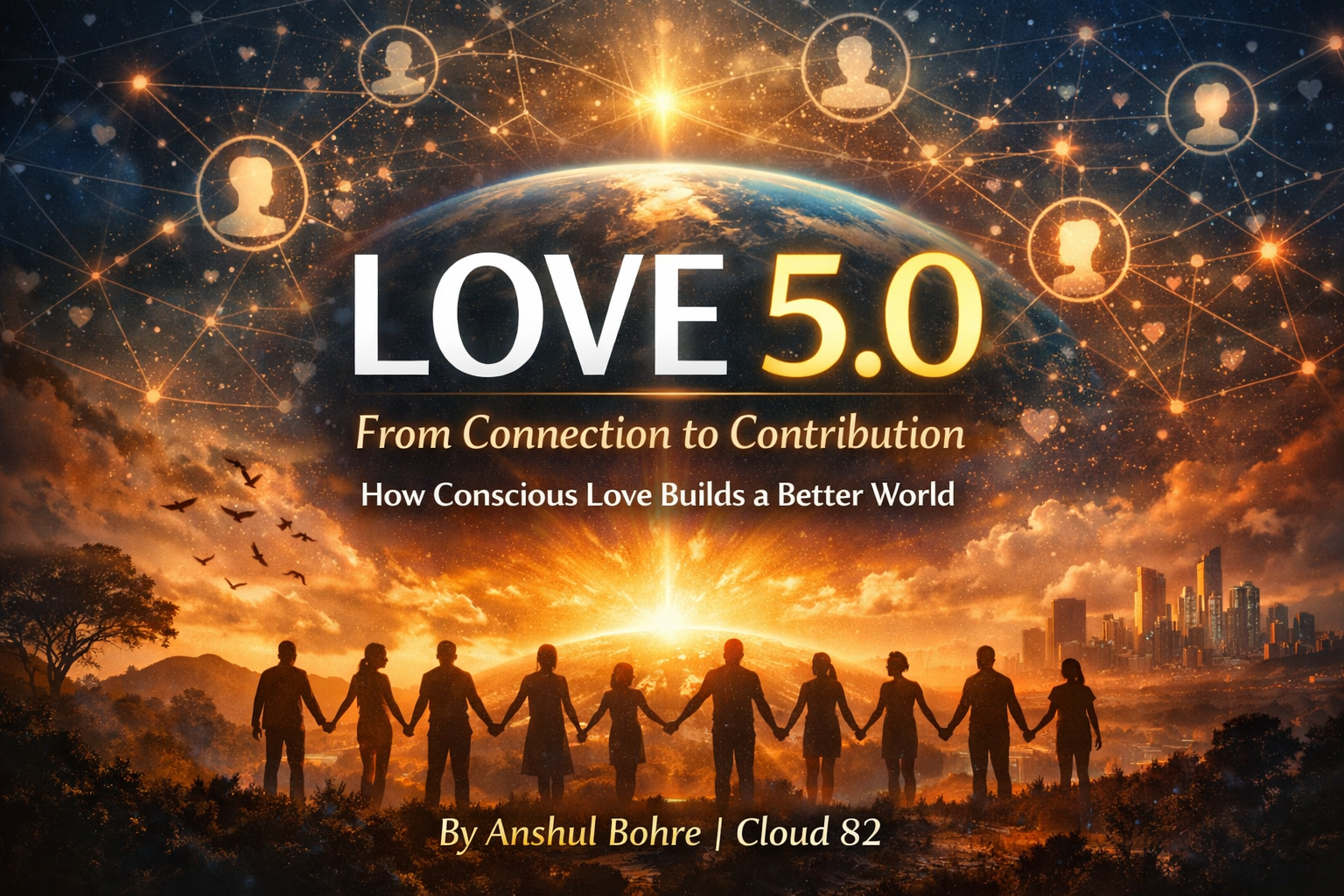 Love is no longer just about being connected—it’s about being conscious. In Love 5.0: From Connection to Contribution, Anshul Bohre explores the next evolution of love—where emotional intelligence, responsibility, and purpose transform how we relate to ourselves, others, and the world. From relationships and leadership to creativity and community, Love 5.0 reframes love as a daily practice and a social responsibility—not just a feeling. ✨ Love that heals ✨ Love that empowers ✨ Love that contributes ✍️ By Anshul Bohre 🌥️ Cloud 82 | Designed for Depth anshulbohre.com #Love5_0 #ConsciousLove #EmotionalIntelligence #MindfulRelationships #SelfAwareness #HumanConnection #InnerGrowth #EmotionalSafety #PurposeDrivenLife #Cloud82 #DesignedForDepth #AnshulBohre #ModernLove #ConsciousLiving #LoveAsService #FutureOfHumanity