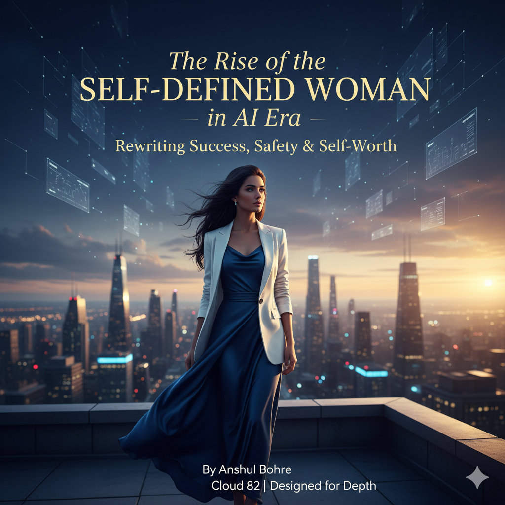 There is a silent shift happening. Artificial Intelligence is no longer just a technological advancement — it is a mirror. It reflects our clarity, our competence, and sometimes, our insecurities. As the Founder of Cloud 82, I’ve been thinking deeply about what this era truly demands from us — especially from emerging leaders, creators, and women stepping into influence. The conversation is often framed around tools. But the real transformation is about identity. In the AI age: • Knowledge is abundant. • Execution is accelerated. • Visibility is amplified. What differentiates people now is not access — it is awareness. Awareness of who you are. Awareness of how you think. Awareness of the value you bring beyond automation. Technology will continue to evolve. The question is: will we evolve with it — consciously? At Cloud 82, I don’t just write about innovation. I write about psychological readiness, digital literacy, and self-defined success. Because the future does not belong to the loudest voice. It belongs to the most aligned one. We are not competing with AI. We are competing with outdated versions of ourselves. Curious to hear your perspective: What inner upgrade has this new era required from you? — Anshul Bohre Founder, Cloud 82 Designed for Depth ✨ 
Read now on anshulbohre.com #Leadership #ArtificialIntelligence #Founders #DigitalTransformation #PersonalGrowth #WomenInLeadership #FutureOfWork #Cloud82 #AnshulBohre