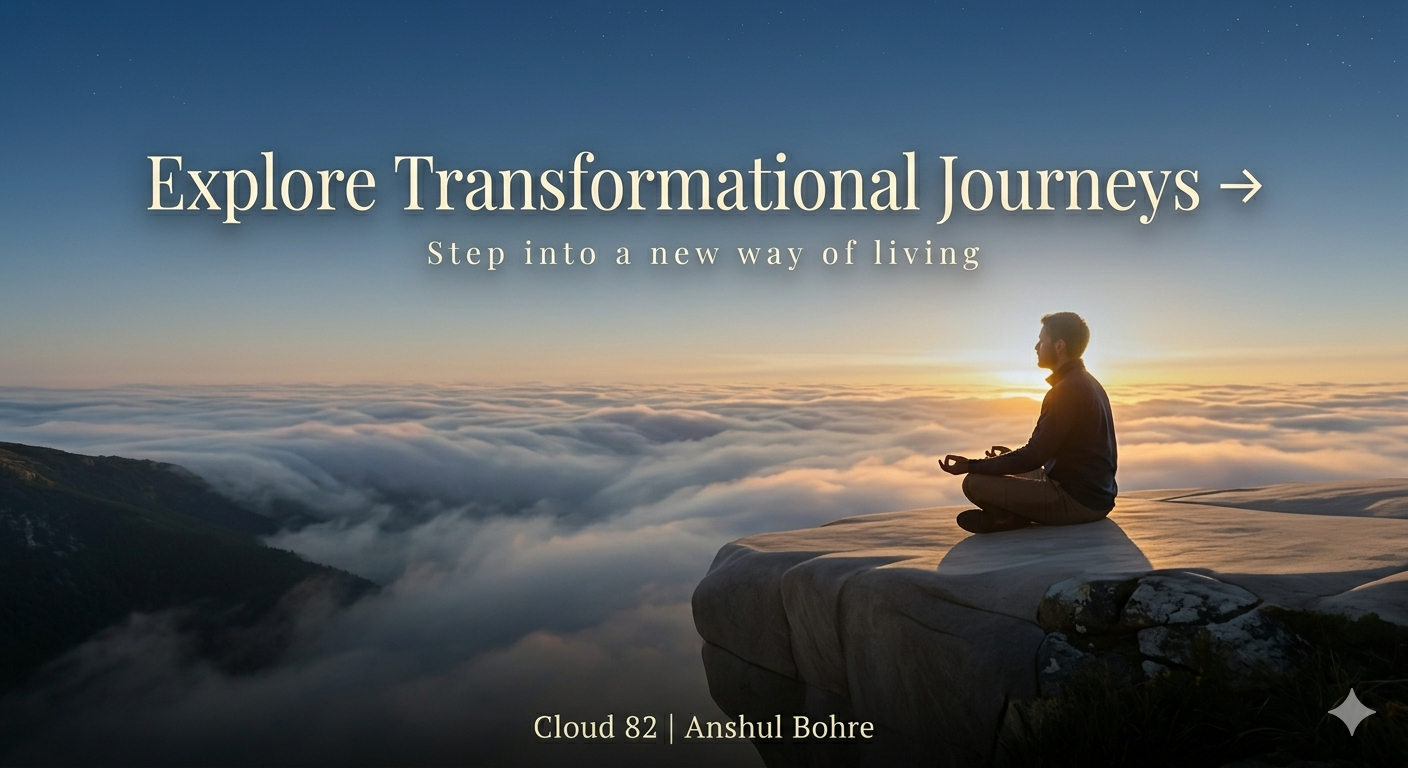 Stop existing. Start experiencing. Because the right moment doesn’t just pass… it changes you. ☁️ Cloud 82 | Anshul Bohre anshulbohre.com/contact #TransformYourLife #Cloud82 #AnshulBohre #ExperienceMore