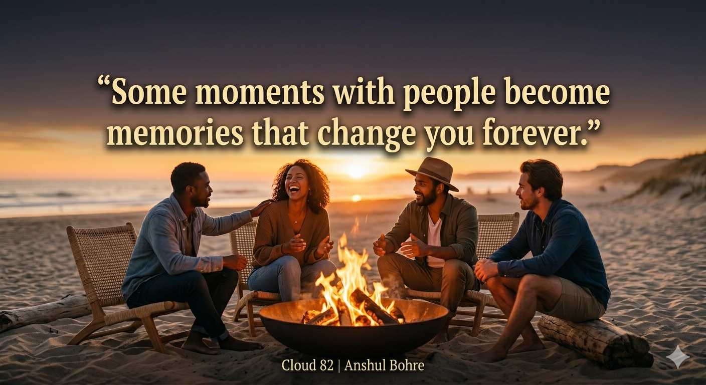 Stop existing. Start experiencing. Because the right moment doesn’t just pass… it changes you. ☁️ Cloud 82 | Anshul Bohre anshulbohre.com/contact #TransformYourLife #Cloud82 #AnshulBohre #ExperienceMore