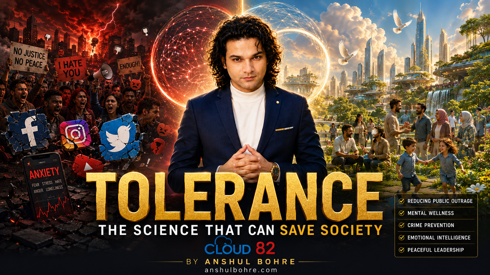 Can tolerance actually reduce stress, public outrage, and social conflict? Our newest Cloud 82 article explores the science behind tolerance and why it may be one of the most important life skills for the future. Read it now and tell us: What does tolerance mean to you? anshulbohre.com/contact