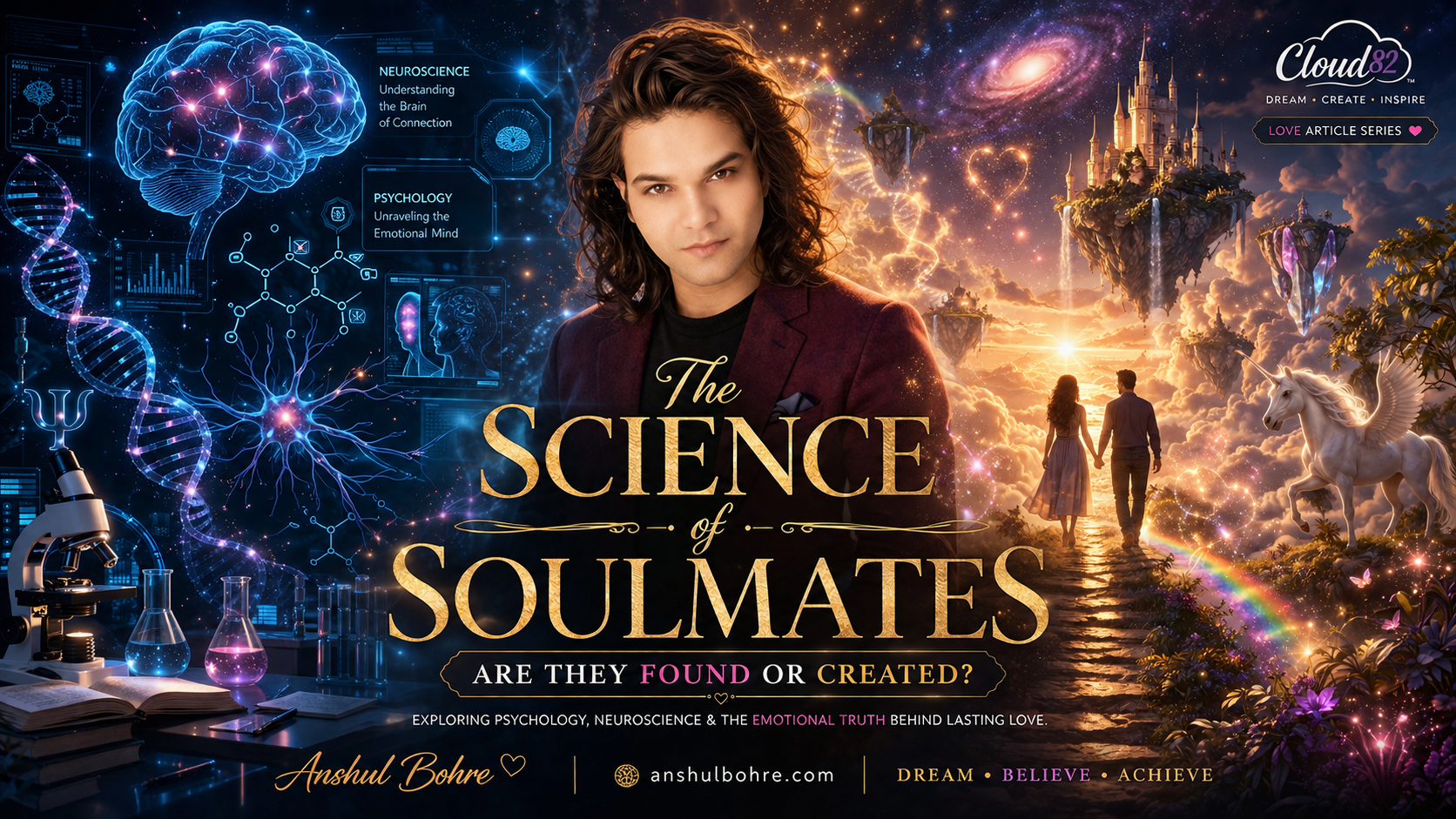 The Science of Soulmates: Are They Found or Created?
Discover what psychology and neuroscience reveal about true love, emotional intimacy, and lifelong relationships.
Read now on anshulbohre.com