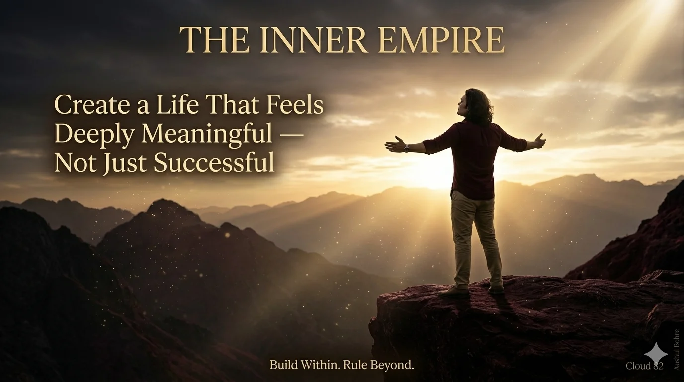 Most people won’t admit this: They achieved success… and still feel empty. Because success without meaning is just noise. This isn’t another motivational post. This is a shift in perspective. Inside this piece, you’ll learn: Why success often feels hollow How to define your own life metrics What actually creates lasting fulfillment If you’re ready to stop performing and start living, this is for you. Read now. Reflect deeply. Change direction if needed. — Anshul Bohre - Cloud 82